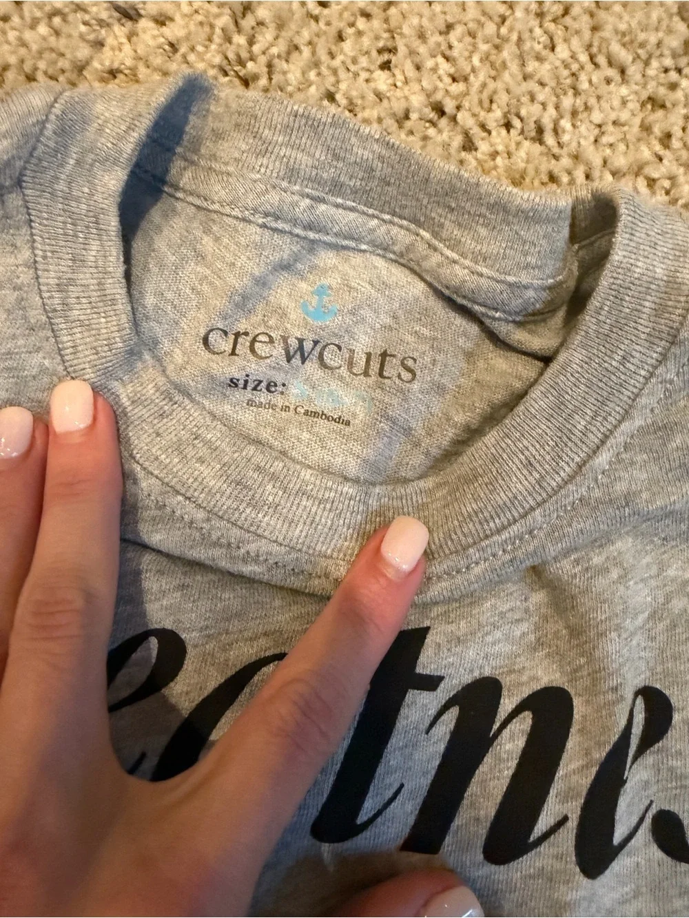 J. Crew Crewcuts Heather Gray Long Sleeve Tee with 